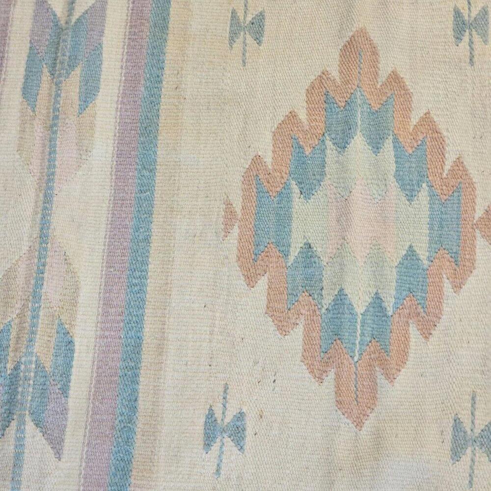 Vintage Southwest Made In Mexico Woven Rug Wall Hanging Tapestry 62"x28" - Picture 6 of 15